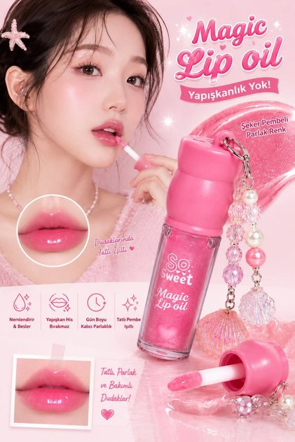 Roesıa Rose Cosmetics Rose Sweet Heart Lucky Simli Dudak Parlatıcı