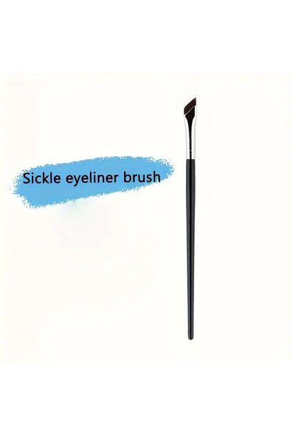 1pcs Eye Shadow Brush Ultra Thin Sickle Diagonal Makeup Brush Horizontal Silkworm Brush Eyebrow Brus