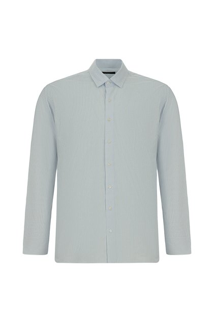 Long Sleeve Slim Fit Slim Fit Classic Striped Cotton Shirt