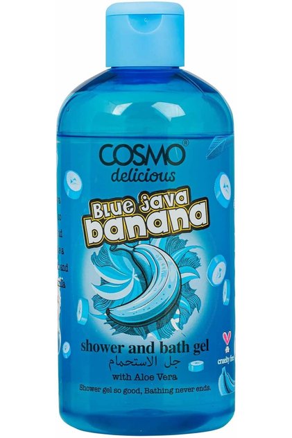 Cosmo Delicious Blue Java Banana With Aloe Vera Shower & Bath Gel 500ml