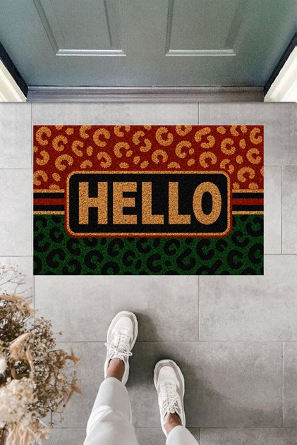 Modern Digital Printing Hello Written Door Mat 70X45 cm Door Mat