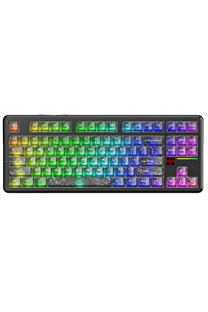 MCHOSE GX87 Max %80 TKL RGB Kablosuz Hotswap Black Anodic