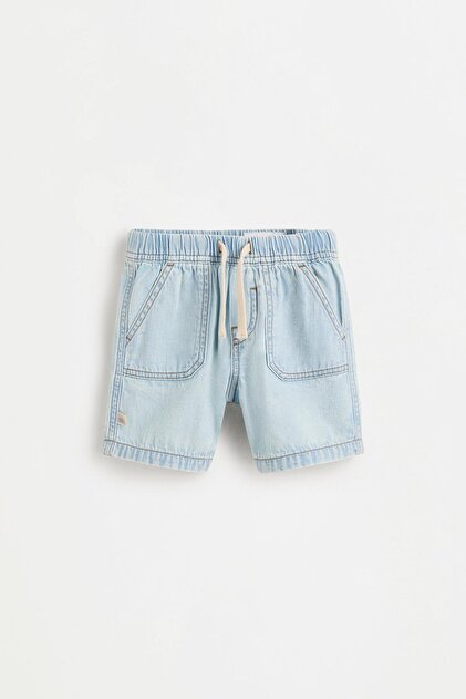 Denim jogger bermuda şort