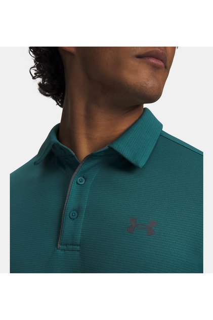 Erkek Polo Yaka Tişört 3 Düğmeli UA Tech™ Kısa Kol Rahat Kesim Polo Tişört