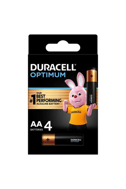 Optimum Type AA Alkaline Batteries, pack of 4