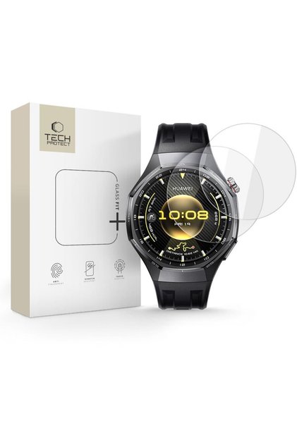 STICLĂ SECURIZATĂ GLASS FIT+ PACHET DE 2 HUAWEI WATCH GT 6 PRO (46 MM) TRANSPARENT