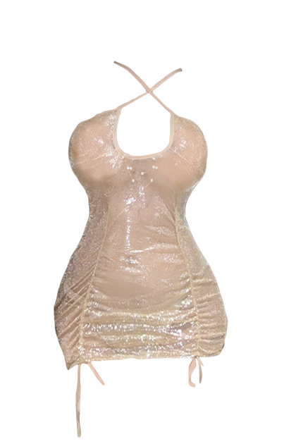 gold and purple bridesmaid dresses CATCHING EYES MESH MINI DRESS – AKIRA