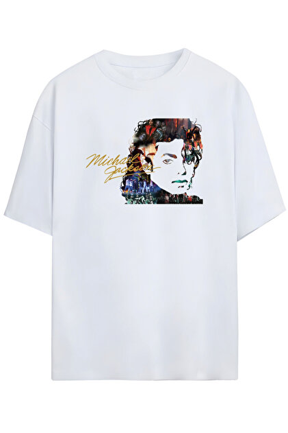 キャラメル Michael Jackson グラフィックTシャツ Mサイズ Grafftee Clothing Popun Kralı Michael Jackson Tasarımlı Premium