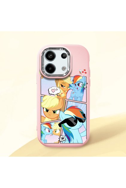 Redmi Note 13 Pro 5g Compatible Shock-Absorbing Camera Protected Pink Silicone Case