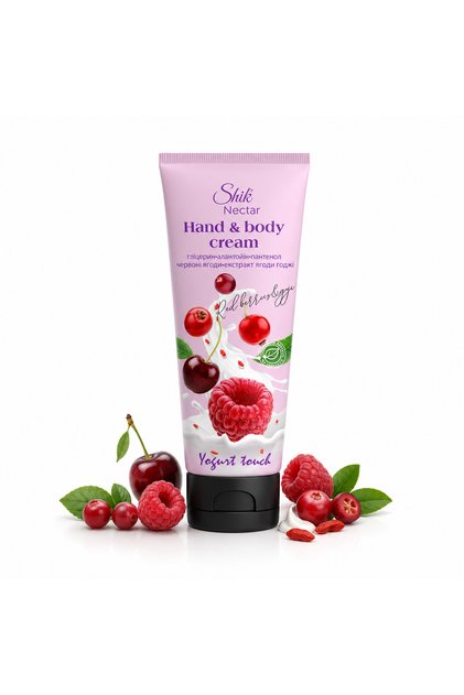 Cremă hidratantă pentru mâini și corp cu aromă de fructe roșii și goji, 75 ml, Nectar®