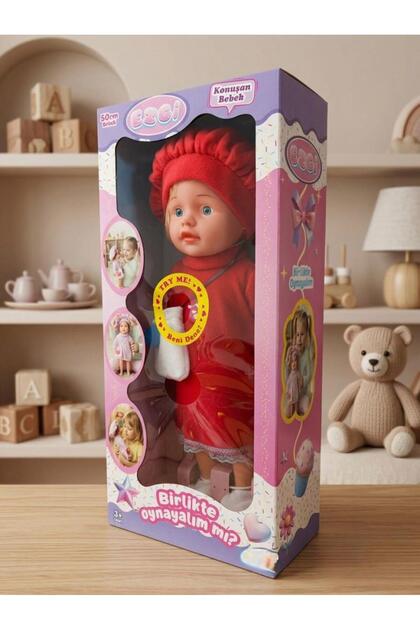 Tıfıl Toys 50cm Türkçe Konuşan Oyuncak Ezgi Bebek Kafası Kolları