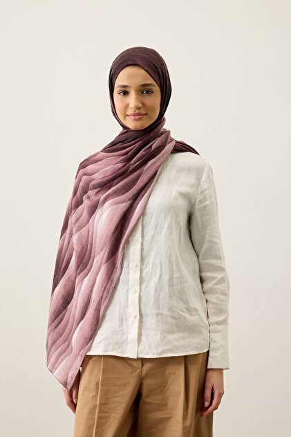 Kumul Gradient Pattern Liva Modal Shawl