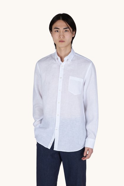 Men's Woven Linen Shirt