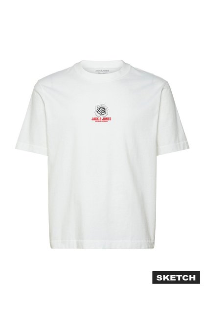 Ekru Erkek Regular Fit Logo Baskılı T-Shirt 12306238 JORRUDE TEE CRW NECK BSS26
