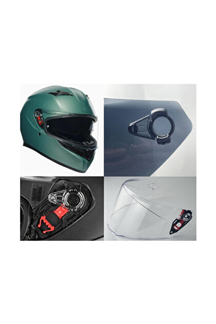 agv k3 kask vizr Mono Full-Face Helmet Eagle Leather protection profile and the protective visor allow K3 to obtain the strict ECE22.06 homologation AGV K3 Helmet - Matte