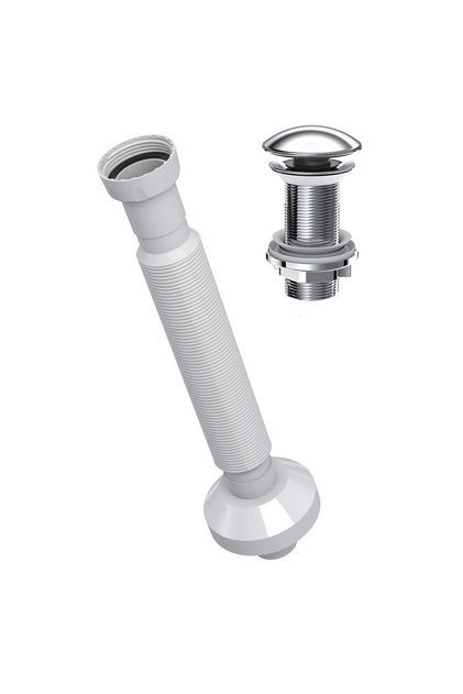 Sifon lavoar 220215 crom fara PP, clic-clac, cap ceramic