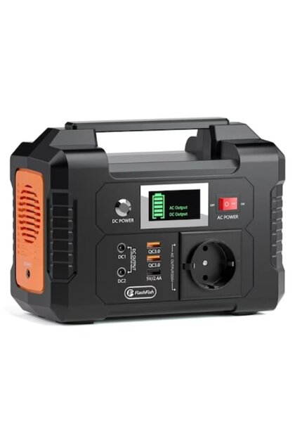 Generator portabil (baterie externă) FlashFish, capacitate 40800 mAh, putere 200W, 3 USB, 2 DC, o priză UE, autonomie 8-10 ore