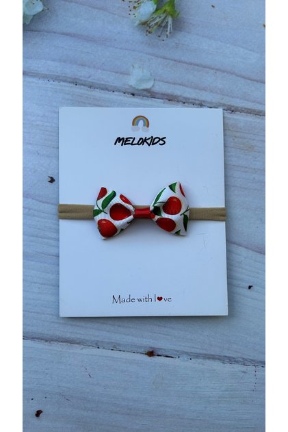 Cherry patterned baby bandana