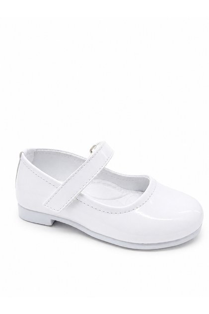 Girl's White Patent Leather Ballerinas Comfortable Stylish Daily Evening Dress Shoes