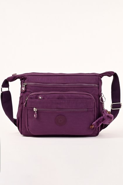 Women's Shoulder Bag Multi-Compartment Water Resistant Daily Crossbody Crinkle Fabric Bag