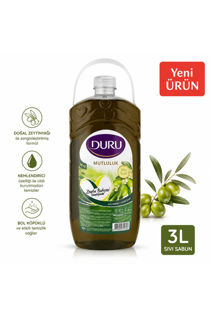 Duru Mutluluk Zeytin Bahçesi 3 Litre - Fiyatı, Yorumları