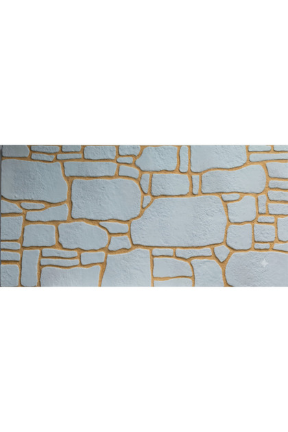 Sarı Derz Renkli Taşev Desenli Duvar Paneli 100*50cm 2m2 (4 ADET)