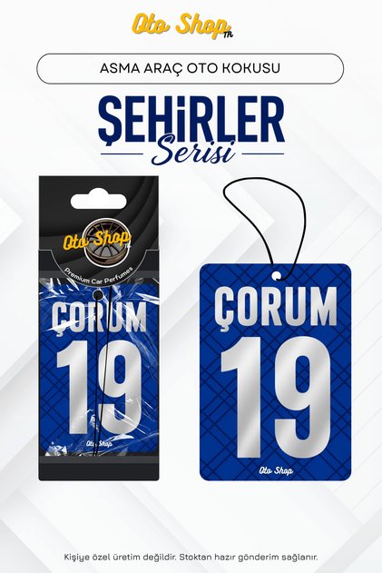 ÇORUM 19 Şehir Kokuları Serisi Oto Araç Kokusu