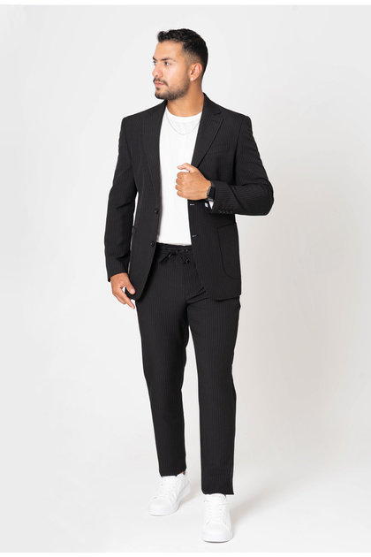 Striped Sports Jogger Suit Men's Suit