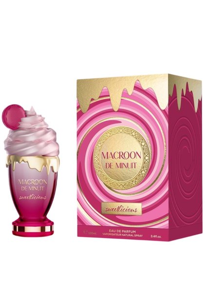 Macroon De Minuit Sweetlicious Eau de Parfum 100مل للنساء - عطر فواكه غورماند يدوم طويلاً مع نفحات الخوخ والفانيليا والعنبر