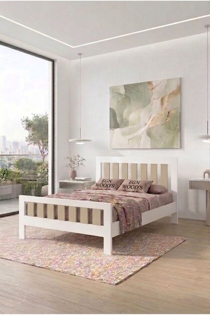 Modern Beyaz - MDF Karyola - Tek ve Çift Kişilik Yatak Ölçü Seçenekleri - Farklı Renk Alternatifleri Roma
