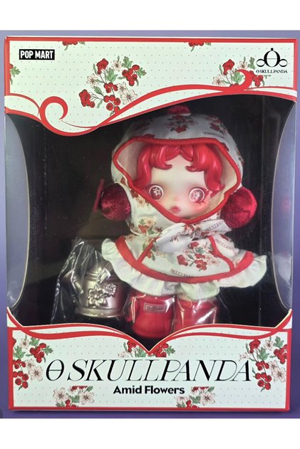 POP MART Peluş Bebek "SKULLPANDA - Amid Flowers" (Blister Kutu)