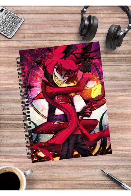 Hazbin Hotel Anime Spiral Notebook A5 (50 Sheets)