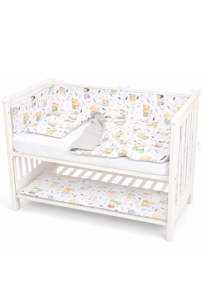 Lenjerie patut bebe co-sleeper lipit de patul parintilor 120x60 cm Wiskers, include aparat...