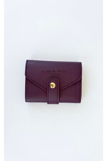 Faux Leather, Snap Closure, Minimalist Women's Wallet and Card Holder