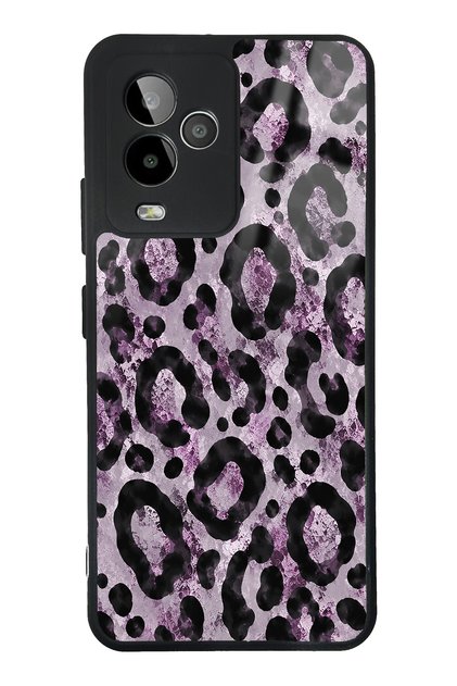 Gm 24 Pro Soft Lilac Leopard Design Glossy Phone Case