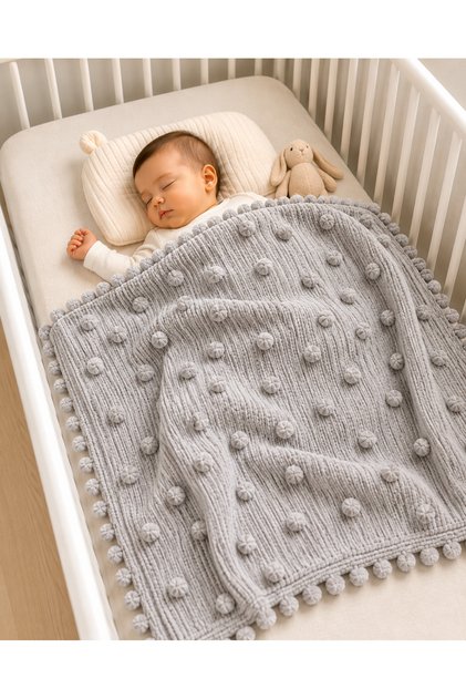 EL ÖRGÜSÜ KADİFE BEBEK BATTANİYESİ