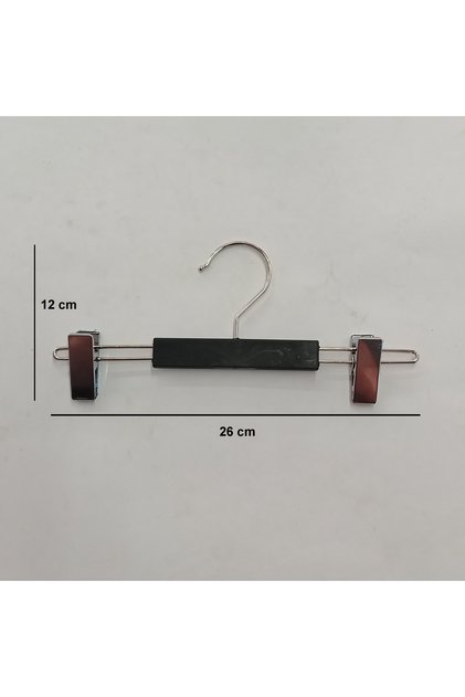 8 Pieces of Nickel-Plated Hangers, Children's Skirt and Trouser Hangers 26 cm