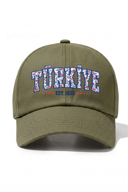 Turkey 1923 Special Tile Design Printed Cotton Hat