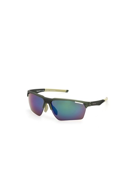 Matte Dark Green Polarized Injected Male Sunglasses