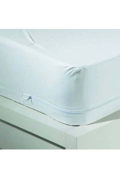 husa pat impermeabila cu fermoar 90x200 cm