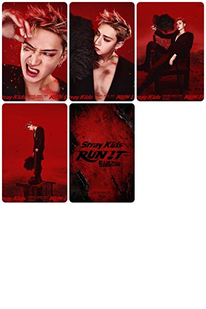 Sntay STRAY KİDS FOTOKART SETİ bangchan 'Run it bias vers