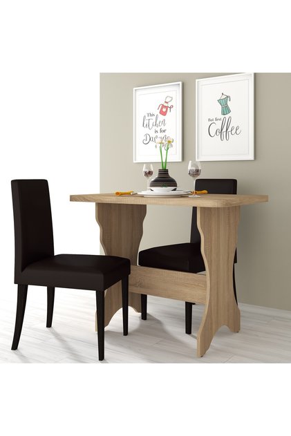 Masa bucatarie KC-2 UA, 90x60x73 cm, sonoma