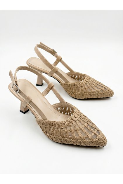 Sozy Women's Mink Knitted Casual Classic Heeled Shoes