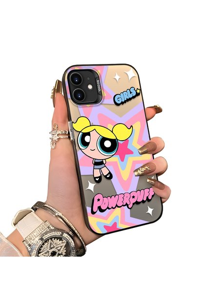 iPhone 11 Compatible Silicone Edge Hard Back Case Couple Phone Case Cartoon Patterned