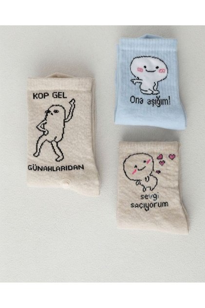 3 lü spor çorap