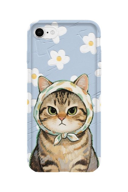 iPhone Se Compatible Printed Transparent Phone Case | Collection: Kawaii Cat