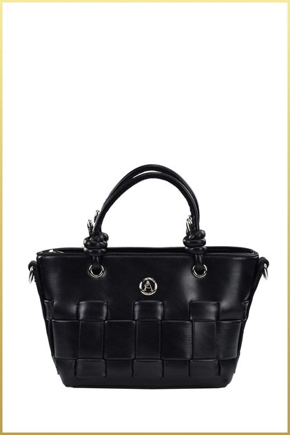 Liza Women's Knitted Model Hand and Shoulder Bag - Black