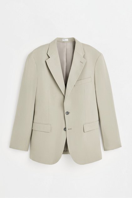 Pamuk - keten blazer ceket