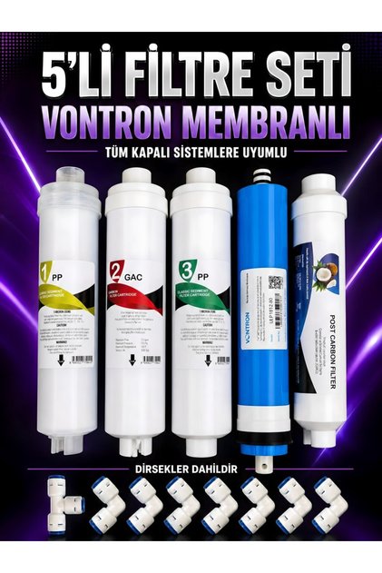5'Lİ Vontron Membranlı Filtre seti