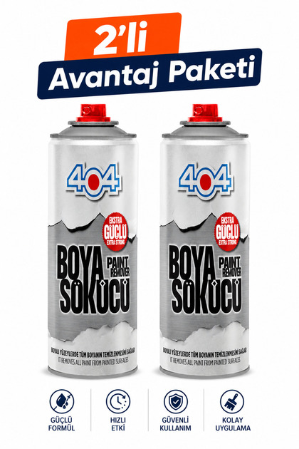 2'li Ekonomik Paket Boya Sökücü Sprey 400 ml
